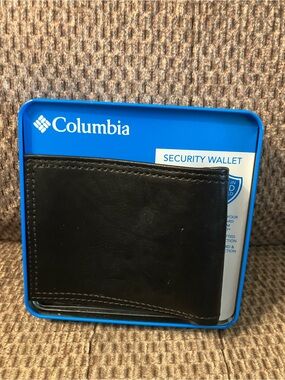 Columbia Black Bifold Security Wallet